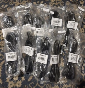 Computer PC Power Cord Cable 4FT Lot Of 10 - Picture 1 of 6