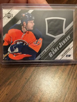 MARK PARRISH 2005-06 UPPER DECK "UD GAME JERSEY" NEW YORK ISLANDERS WORN PATCH!! - Image 1 of 2
