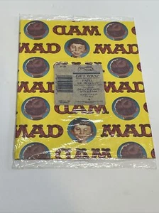 Vintage Celebrations By Gibson Gift Wrap Wrapping Paper MAD TV Design NOS NEW - Picture 1 of 3