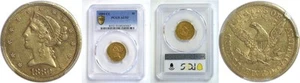 1880-CC $5 Liberty Gold PCGS AU-53 - Picture 1 of 3