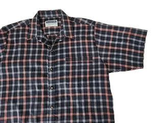 Gloster The Australian Made Shirt Men's Large Breeze Plaid Button Short Sleeve  - Picture 1 of 9