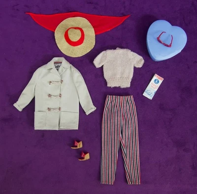 Vintage Barbie OPEN ROAD OF #985 EXC/COMP Sweater Hat Sunglasses Wedges Map BIN! - Image 1 of 4