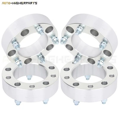 4 piezas espaciadores de rueda plateados 5x150 14x1,5 tacos 2" de espesor para 98-07 Lexus LX470 LX470 Foto 1 de 4