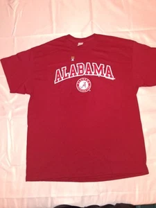 Alabama Crimson Tide T-Shirt XL Gildan Red NCAA College Football Tee - Picture 1 of 4