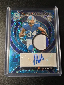 Jalin Hyatt - Spectra Football 2023 - Giants - Aspirations Patch Auto - RC - /50 - Bild 1 von 5