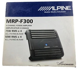 Amplificador Coche Alpine MRP-F300 4 Canales 12V DC Negativo GND, Orig. Caja con instrucciones - Imagen 1 de 17