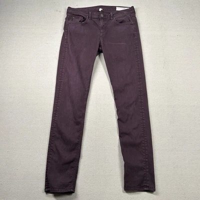 Rag Bone Jeans Womens 29 Dre Slim Boyfriend Aged Burgundy Tencel 32x31 USA - Image 1 of 4
