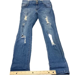 Blue Republic Jeans Denim Blue Women's Size 15 Womens Slim Ripped RN# 143247 - Picture 1 of 9