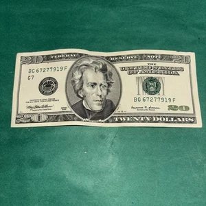 Billete de la Reserva Federal de 20 dólares ~ Billete de veinte dólares 1999.  Crujiente!!!! - Imagen 1 de 6
