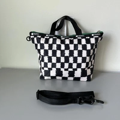 Lesportsac Checkered Medium Crossbody Market Tote NWT - Image 1 of 4