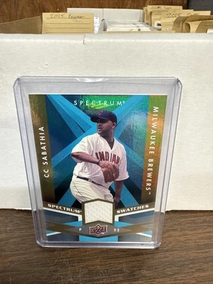 Upper Deck Spectrum 2009 - juego usado C.C. Sabathia #SS-CS azul claro/99 Foto 1 de 3