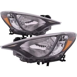 Headlights CAPA Certified Left Right Pair For 16-20 Toyota Yaris Sedan/1-A - Picture 1 of 9