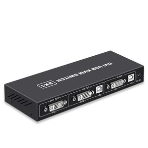 DVI KVM - 2-en-1 4K Ordinateur Pièces Clavier USB Souris Moniteur de Pression Mult1099 - Photo 1/6