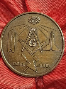 POTTER LODGE #540 100TH ANNIVERSARY 1885-1985 CANAL OHIO MASONIC MASON TOKEN - Bild 1 von 7