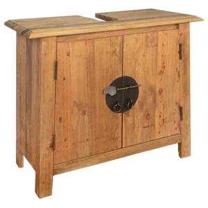 Retro Style Bathroom Cabinet Under Basin Sink Storage Unit Wood Vanity Cupboard - Picture 1 of 9