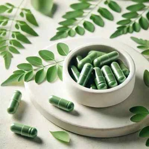 MORINGA OLEIFERA certificata BIO Qualità Top Vegan OK 100 capsule - Picture 1 of 8