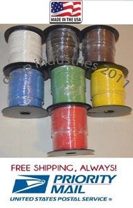 12 ga. PRIMARY AUTOMOTIVE WIRE 100' X 6 ROLLS 600' COPPER STRANDED Made USA  - Picture 1 of 1