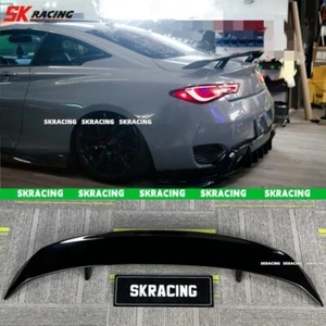 FOR 2017-2021 INFINITI Q60 HIGH KICK GLOSSY BLACK REAR TRUNK SPOILER LIP WING 1X - Bild 1 von 17