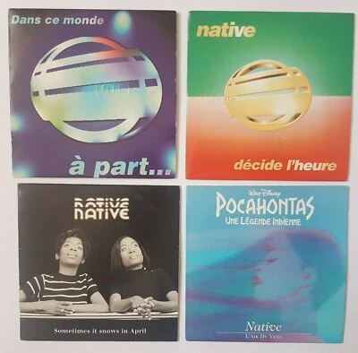 NATIVE ■ LOT 4 x CD RnB ■ POCAHONTAS // DANS CE MONDE A PART (PROMO) / DECIDE... - Photo 1/4