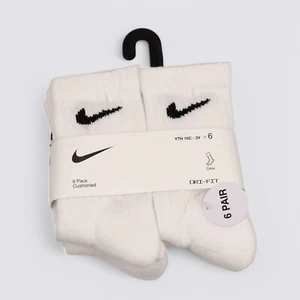 Nike Kids Performance Crew Cushioned Training Socks Size YTH 10C-3Y (6 Pairs) - Picture 1 of 2