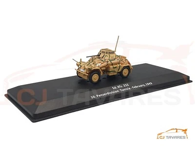 ALTAYA Sd. Veicolo.  222 10. PANZERDIVISION TUNISIA - FEBBRAIO 1943 1/72 - Immagine 1 di 3