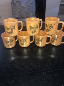 Lot Of 7 HTF Fire King Glassware Vintage Tom & Jerry Egg Nog Mugs/ Cup Set Seven - Picture 1 of 8