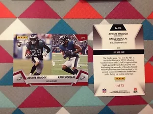 Avonte Maddox RC Rasul Douglas #256 Eagles Red Vers Playoffs 2018 Panini Instant - Foto 1 di 1