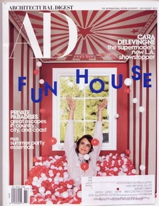 ARCHITECTURAL DIGEST (AD) JULY/AUGUST 2021 Cara Delevigne's new L.A. Showstopper - Picture 1 of 3