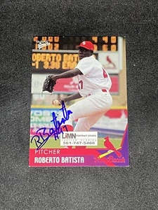 Roberto Batista 2004 Multi-Ad Palm Beach Cardinals #3 handsignierte signierte Karte - Bild 1 von 3