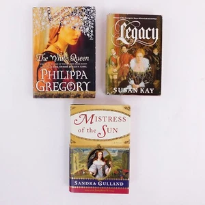 Royalty Novels lot of 3, Legacy, Mistress of the Sun, The White Queen - Picture 1 of 19