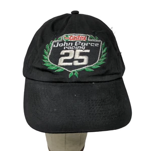 John Force Racing Castrol Oil 25 Year Celebration Slideback Cap Hat Black - Picture 1 of 11
