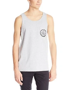 Oakley Men's Tank Top Ahoy Pocket Sleeveless Tee T-Shirt in X-Large Heather Grey - Picture 1 of 2
