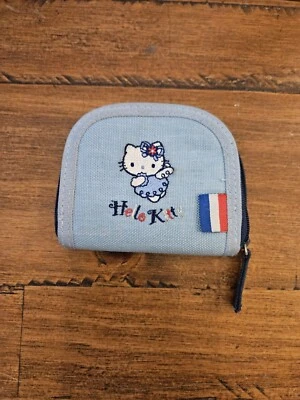 Cartera Hello Kitty 2002 Sanrio Azul Monedero Foto 1 de 4