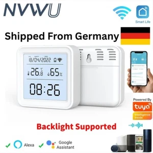 Tuya WIFI Smart Thermometer Hygrometer Temperatur Feuchtigkeitssensor LCD Sensor - Bild 1 von 6