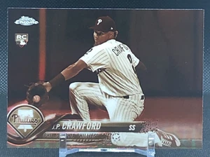 2018 Topps Chrome - JP Crawford - Sepia Rookie RC - Phillies Mariners Refractor - Foto 1 di 2