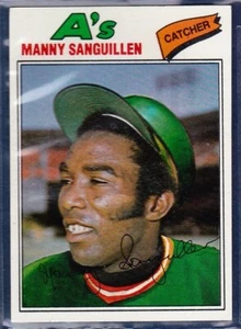 1977 Topps Baseballkarte - Manny Sanguillen #61 - Oakland Athletics - Bild 1 von 2