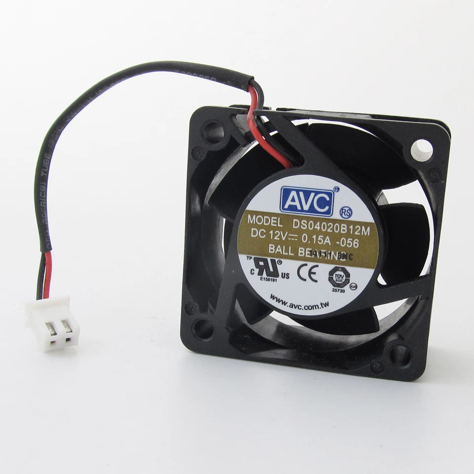 1pc AVC DS04020B12M 40x40x20mm 4020 DC 12V 0.15A 2pin Connector DC Cooling Fan - Image 1 of 4