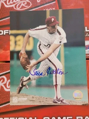 Steve Carlton Signed Autographed 8x10 Photo Hall Of Fame All Star Baseball  - Image 1 of 4
