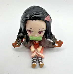 Demon Slayer Nezuko Kamado Chibi Mini Figur sitzend Anime Sammlerstück Schreibtisch Spielzeug - Bild 1 von 10