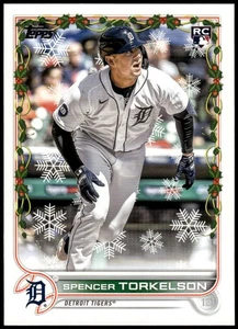 2022 Topps Holiday Spencer Torkelson (RC) Snowflakes Detroit Tigers - Picture 1 of 2