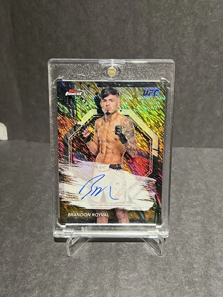 2024 Topps UFC Finest Gold Shimmer Auto Brandon Royval /39 FA-BRL - Image 1 of 2