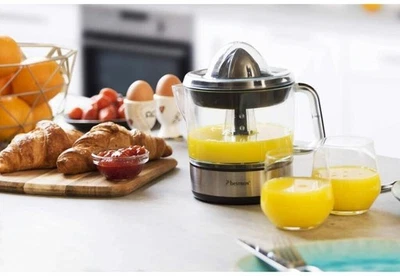 Bestron ACJ350Z Electric Citrus & Orange Squeezer with 2 Press Cones and Aroma