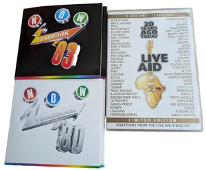 DVD Live Aid Limited Edition 2005 Plus 2 CD Sets Now Yearbook 1980 & 1983 - Picture 1 of 16