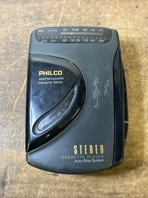 Reproductor de casete estéreo AM/FM modelo 501K PHILCO de colección - sin probar  Foto 1 de 4