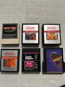 Lot Of 6 Atari 2600 Games: Ghost Manor, Donkey Kong, Ms. PAC-MAN, Etc. - Picture 1 of 3