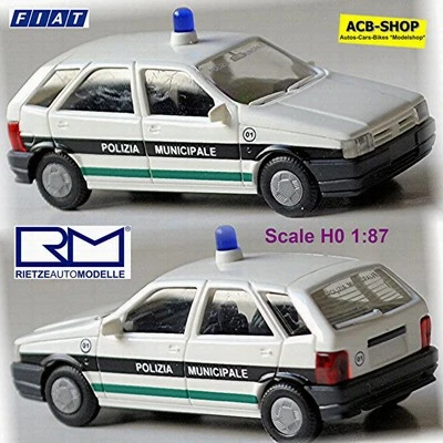 Fiat Tipo Polizia Municipale Italia Città 1988-93 - 1:87 Rietze 50379 - Immagine 1 di 4