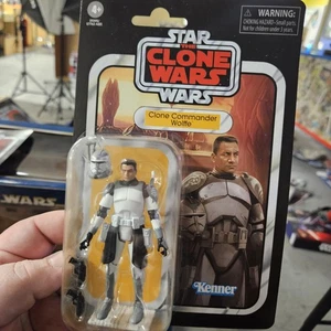 Star Wars Clone Wars Hasbro The Vintage Collection Clone Commander Wolffe 3.75" - Imagen 1 de 2
