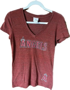 Los Angeles Angels Authentic MLB Vintage Damen T-Shirt dunkelrot Gr. Small - Bild 1 von 10