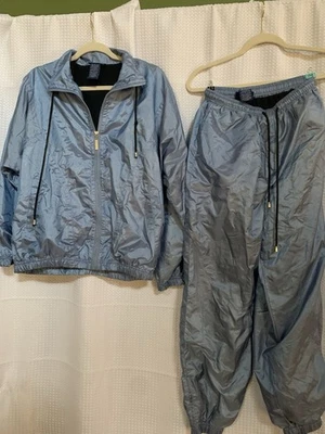 Terno esportivo feminino Catalina duas peças azul médio - Imagem 1 de 4