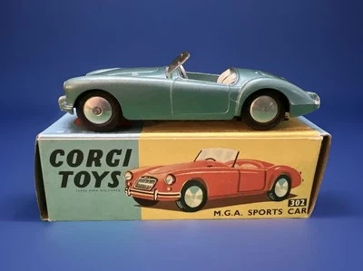 Corgi 302 MGA Roadster. VN Mint In Excellent Original Box - Image 1 of 4